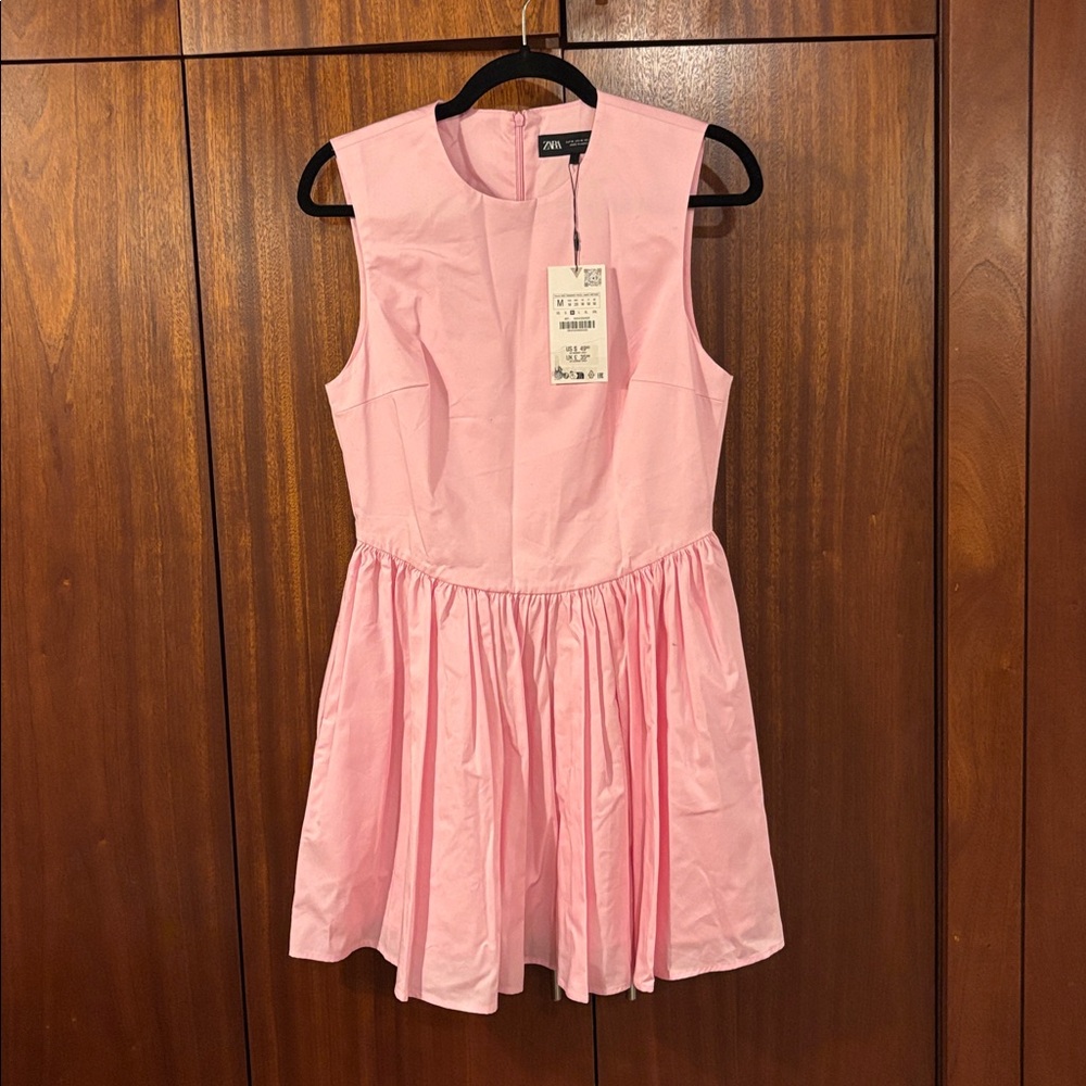Zara Blush Pink Sleeveless Dress